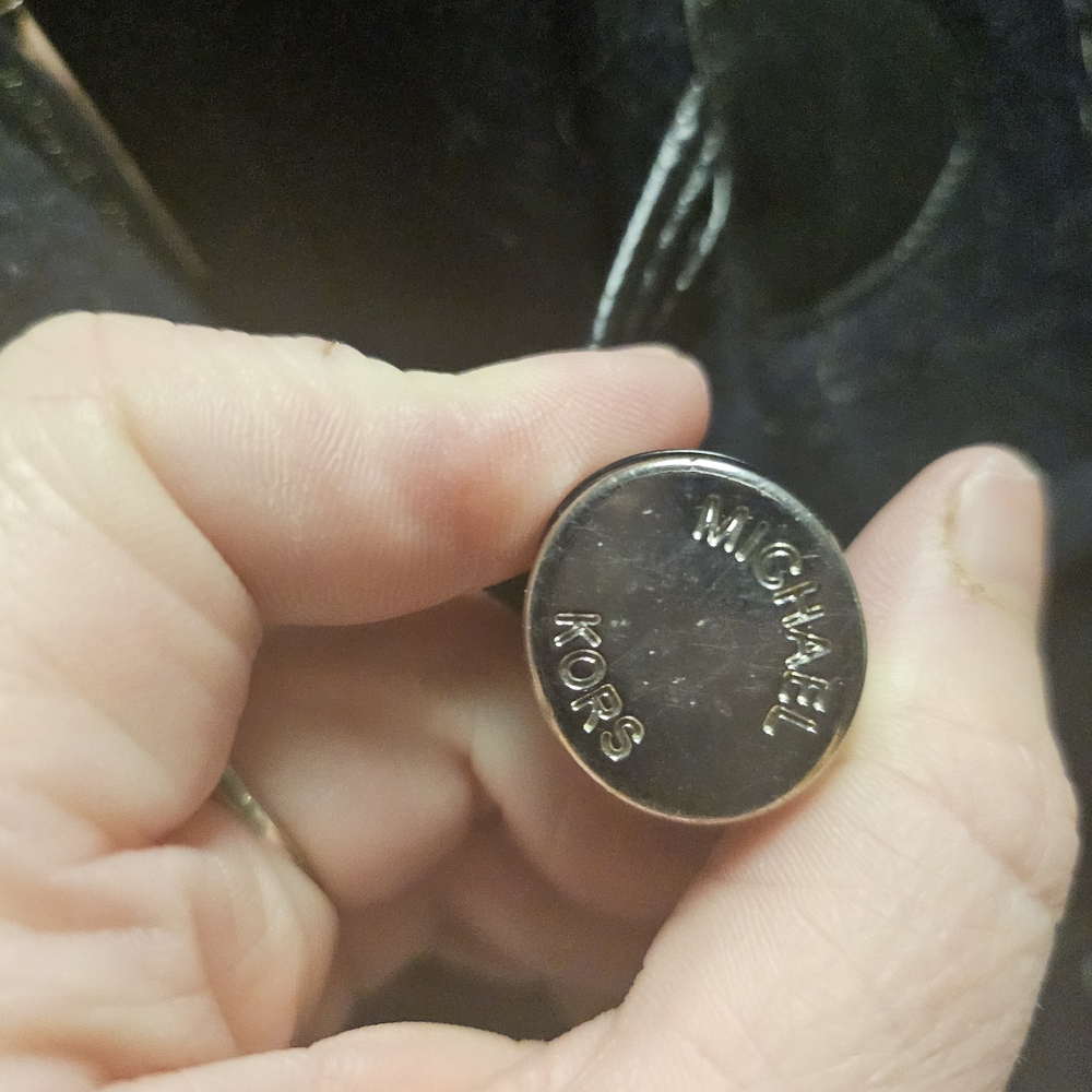 Michael Kors Dark Blue Toggle Trench Coat - Picture 5 of 8